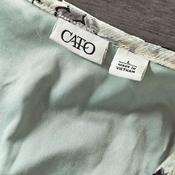 Y2K Babydoll Top Fairycore Sheer Wide Long Sleeve Shirt Vintage Mint Green Large - Picture 5 of 9